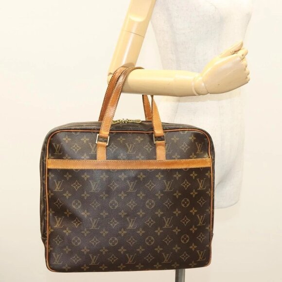 LOUIS VUITTON Monogram Porte Documents Pegas Hand Bag M - Picture 1 of 15